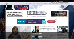 Desktop Screenshot of crotone24news.it